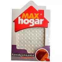 Max Hogar Mh Tope Antideslizante Transparente Ø8*3 Mm (100 Unds)