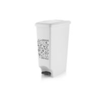 Caneca Pedal 42L Blanco Reuse-Reduce-Recycle