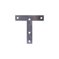 Placa en T Acero con Revestimiento de Zinc 12.70 x 12.70 cm