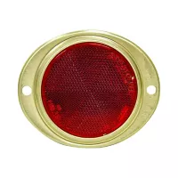Reflector para Automóvil Aluminio  Color Rojo 7.62 cm