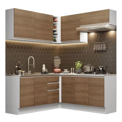 Cocina 120 Kira Blanco + Siena/Blanco 78 - 60 X 120 - 180 X 50 - 31