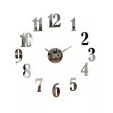 Reloj de Pared 3d Acrílico 70x70 cm Plata Amsterdam