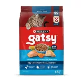 Alimento Seco Para Gato Adulto Gatsy Pescado Y Salmón 1.5kg