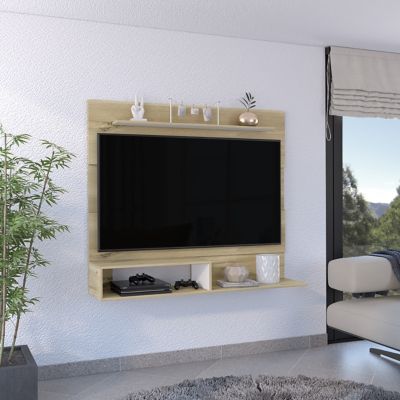 Armario de TV curvado con chimenea eléctrica de 26 pulgadas para  televisores de hasta 65 pulgadas, mesa consola de TV con chimenea  multimedia con