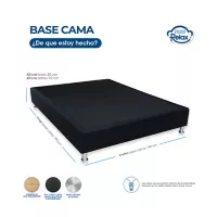 Base Dream Night Confort Negra Doble 140x190x30cm