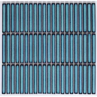 Mosaico Linea Teal 28.41x29.61 cm Color Azul