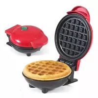Mini Wafflera Pequeña Electrica Antiadherente Waflera Waffles