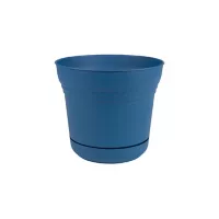 Maceta Jardinera Con Platillo Clasico Azul 17.780cm