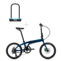 Tern Bicicleta Plegable Tern B8 Azul Básica + Candado 8153