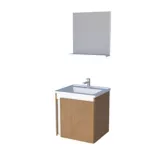 Mueble para Baño Onix Jequiba con Lavamanos y Espejo