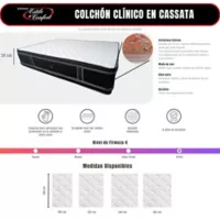 Colchón Clinico Casata Pillowtop 100x190x30