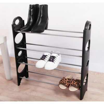 Simple Houseware Organizador de zapatos para colgar, 10 estantes, color gris