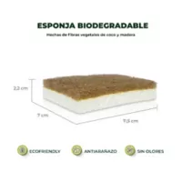 Set de 3 Unidades Esponja Biodegradable para Cocina