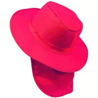 Sombrero Pescador Pesquero Hombre Mujer Safari Sol Cuello Capa Rojo