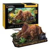 Rompecabezas Armable Triceraptos Nat Geo E 3d - 52p