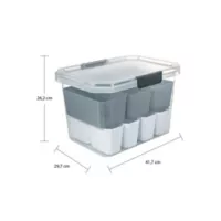 Caja Organizadora Multibox 41.7x26.2x29.7 cm 20 Litros Natural