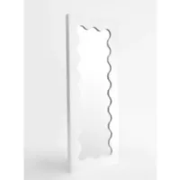 Espejo Ondulado de Piso - Blanco - 60 x 150 Cm Homus