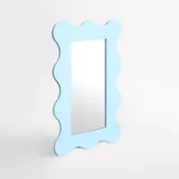 Espejo Ondulado Positivo - Azul - 41 x 61 Cm Homus