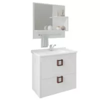 Mueble de Baño Akivoy Lirio con Espejo 56x59x35 Clr Blanco