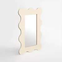 Espejo Ondulado Positivo - Crema - 41 x 61 Cm Homus