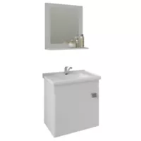 Mueble de Baño Akivoy Iris con Espejo 46x45x31 Clr Blanco