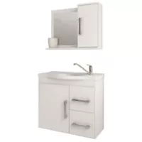 Mueble de Baño Akivoy Vix con Espejo 56x63x32 Clr Blanco