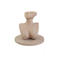 Florero Women de Cemento 16x7 cm Nude De Concreto