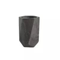 Florero Jarrón de Cemento 11x7 cm Oscuro De Concreto