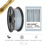 Filamento Premium Pla 1.75 mm Gris Fill-3D
