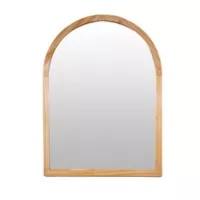 Espejo Arco En Madera Natural 80x120 cm