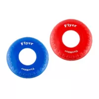 2 Frisbee Goma Segura Perros Azul Rojo