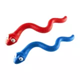 2 Juguetes Serpiente Perros Dispensador Trofeo Azul Rojo