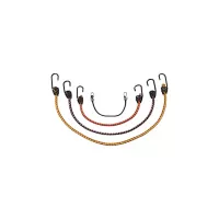 Paquete de 6 Cuerdas Elásticas con Ganchos de Metal