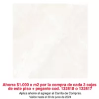 Ceramica Italia Piso Cerámico Marmol Giota Venato Beige 60x60 Cm Caja 1.8 m2 Ceramica Italia