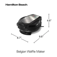 Máquina de Wafles Estilo Belga Hamilton Beach