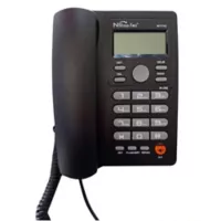 Teléfono Alámbrico Identificador Altavoz y Calculadora Nt-t112 Negro Nano-tec