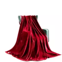 Manta Esencial Unicolor Rojo Extradoble