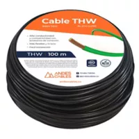 Cable Flex Thw 12 Awg negro 100 M Uso Unico Residencial
