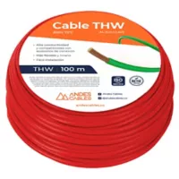 Cable Flex Thw 12 Awg rojo 100 m Uso Unico Residencial