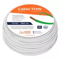 Cable Flex Thw 12 Awg blanco 100 m Uso Unico Residencial