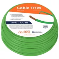 Cable Flex Thw 12 Awg verde 100 m Uso Unico Residencial