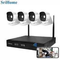 Srihome Kit 4 Cámaras Inalámbricas de Seguridad Ipc029 Incluye Nvs002 Full HD Srihome