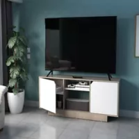 Mesa para Tv 65" Salento 60x160x37.5 cm Arena - Blanco