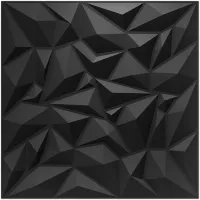 Paneles de Pared 3d con Diseño de Diamante Negro