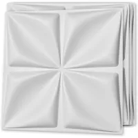 Panel de Pared Decorativo 3d de PVC Color Blanco