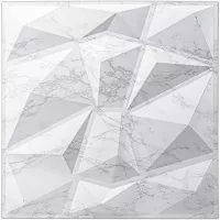 Paneles de Pared 3d con Diseño de Diamante Blanco