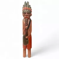 Artesanía Indígena Hombre Chaman Pequeño Armonia 50 Cm