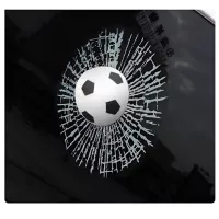Sticker Adhesivo Ventana Pelota de Futbol 3d