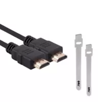 Cable E4u HDMI 4K 1.8 m + 2 Correas de Velcro E4U