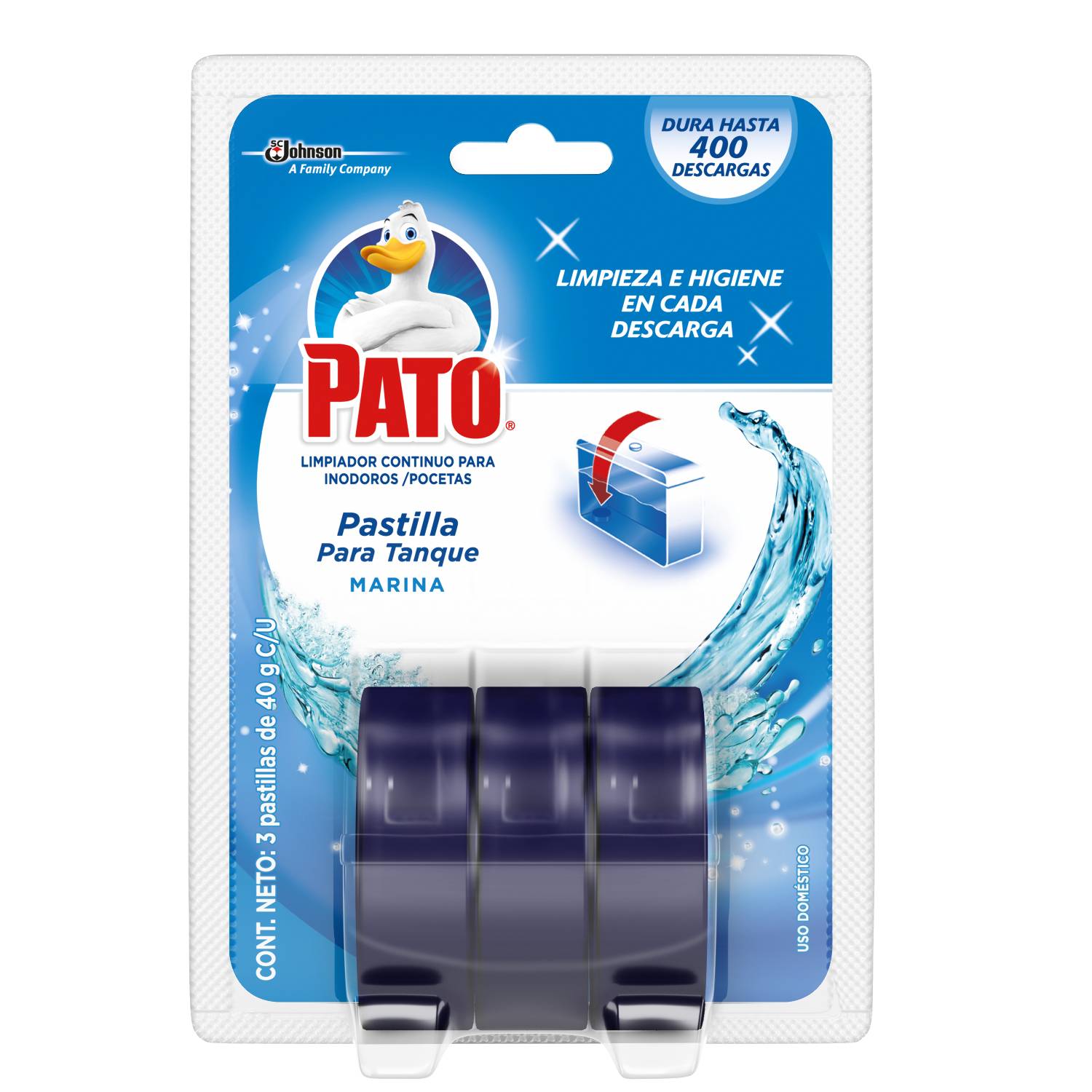 Limpiador wc single azul pato 1 ud